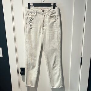 AMO high rise Women's White Jeans size 26